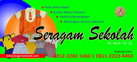 Banner Toko Grosir Seragam Sekolah