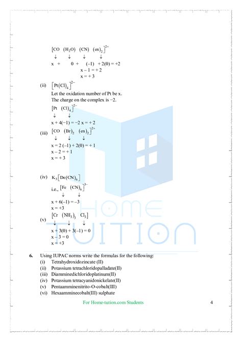 NCERT Solutions For Class 12 Chemistry Chapter 9 Coordination Compounds