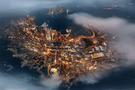 Hong Kong Asia China City Cityscape Aerial View Hd Wallpaper