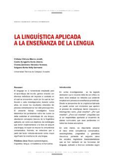 LA LINGUÍSTICA APLICADA A LA ENSEÑANZA DE LA LENGUA la lingu 205