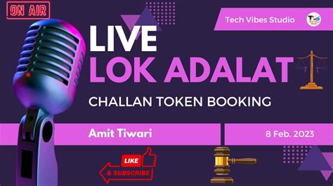 Lok Adalat Challan Booking Live Lok Adalat Youtube