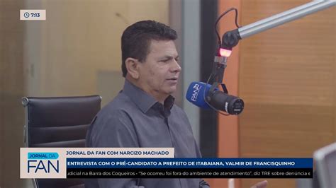 Entrevista Pr Candidato A Prefeito De Itabaiana Valmir De