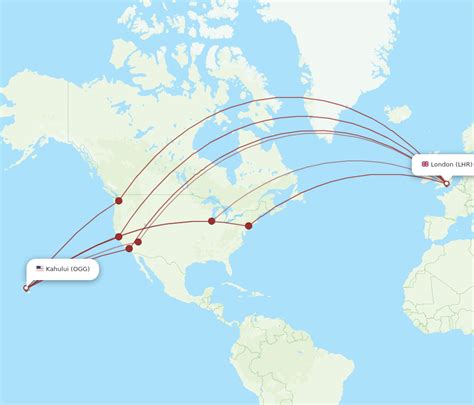 Flights From Kahului To London Ogg To Lhr Flight Routes