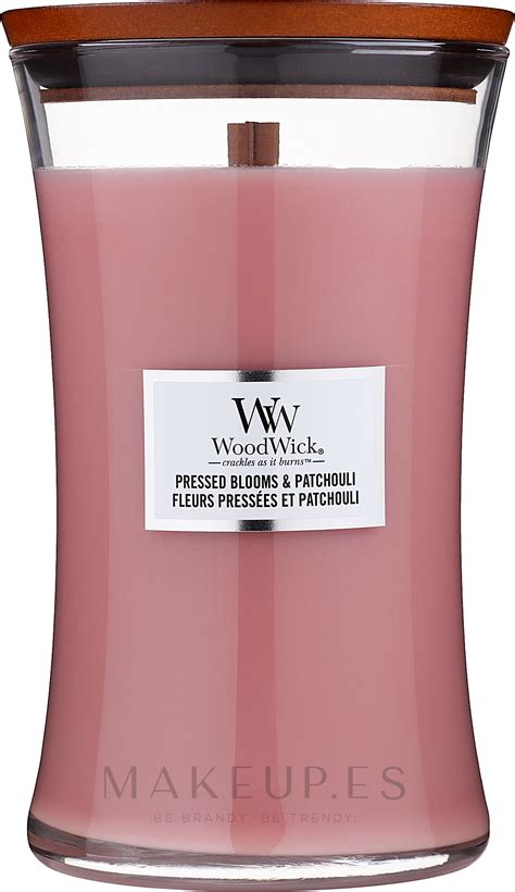 Woodwick Hourglass Candle Pressed Blooms Patchouli Vela Perfumada