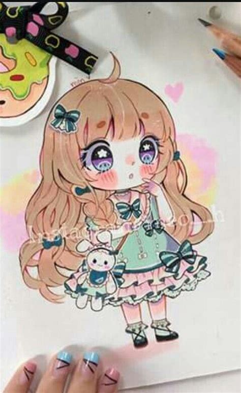 Anime Girl Chibi V Tranh Anime