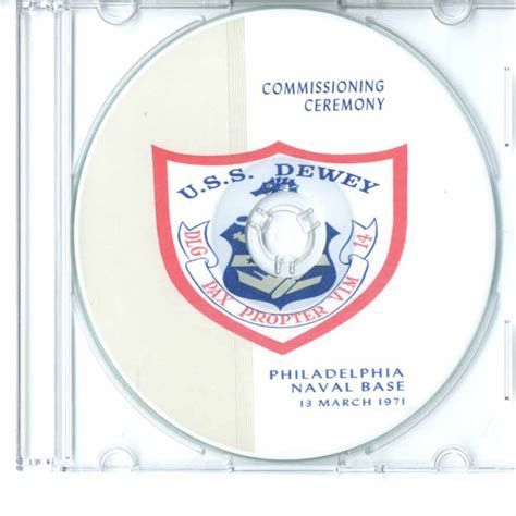 USS Dewey DLG 14 Commissioning Program on CD 1971