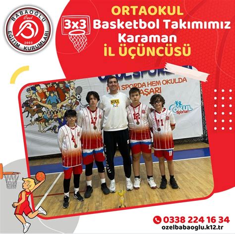 Ortaokul X Basketbol Takimimiz Karaman L Nc S