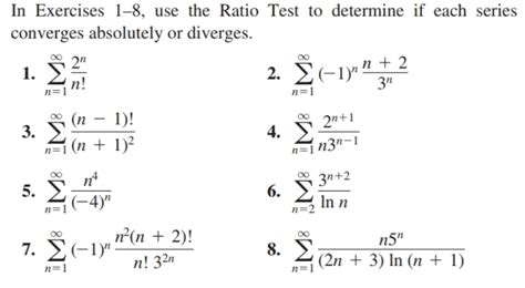 Answered In Exercises 18 Use The Ratio Test To Bartleby