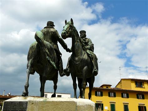 Equestrian statue of Vittorio Emanuele ll in Fiésole Italy