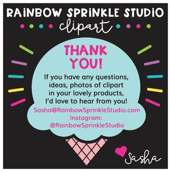 Rainbow Faces Clipart By Rainbow Sprinkle Studio Sasha Mitten Tpt