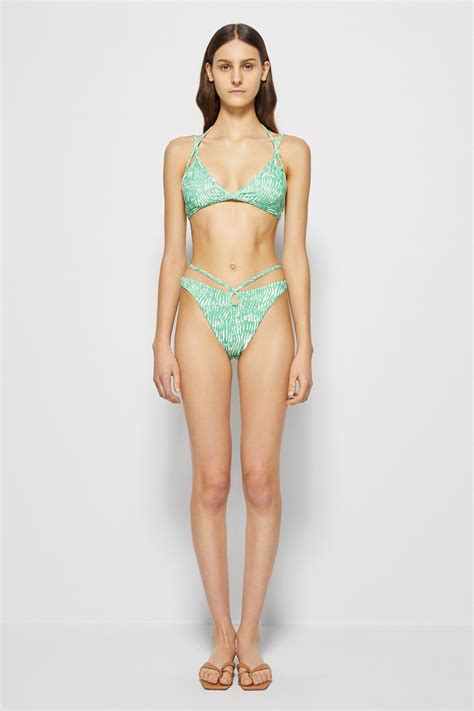 Zaful Abstract Bandeau Bikini Set Artofit