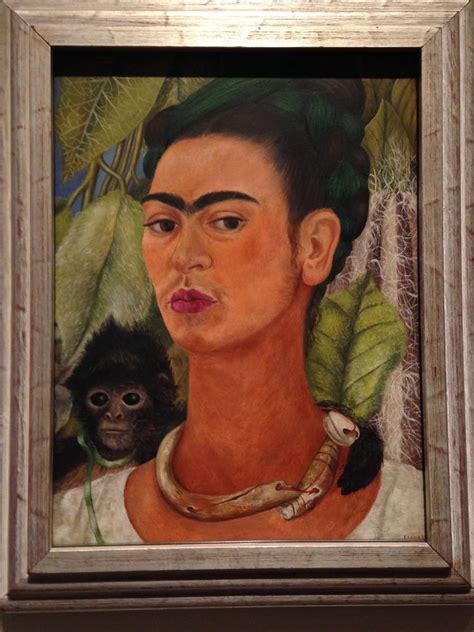 Frida Kahlo Self Portrait With Monkey