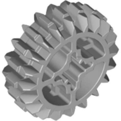 Lego Part Technic Gear Tooth Double Bevel Light Bluish Gray