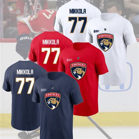 New Niko Mikkola 77 Florida Panthers 2024 Stanley Cup Final Name