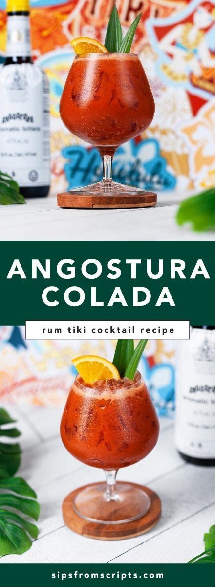 Angostura Colada Cocktail Recipe Recipe In 2023 Cocktail Recipes