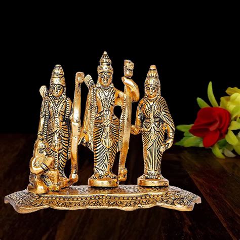 Buy Kitlyn Brass Ram Darbar Rama Sita Laxman Hanuman Murti Idol