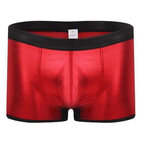 Sous V Tement Boxer En Faux Cuir Pour Homme Sous V Tement Sexy