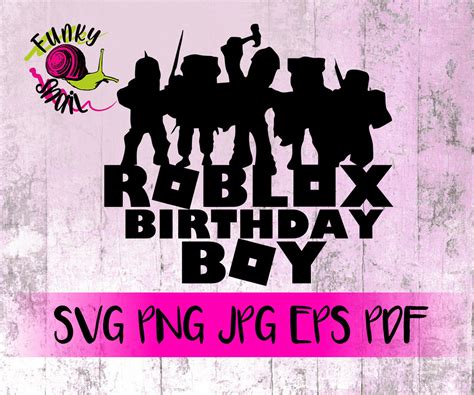 Roblox Svg Roblox Birthday Svg Roblox Clipart Cute Etsy | Images and ...