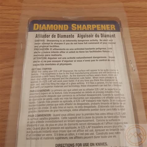 Eze Lap Knife Sharpener Fine Diamond Knife Sharpener Grit Diamond