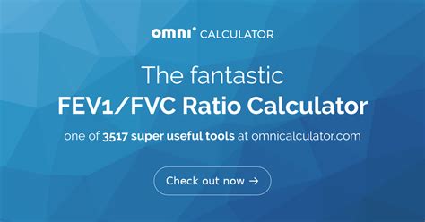 Fev1 Fvc Ratio Calculator Tiffeneau Index