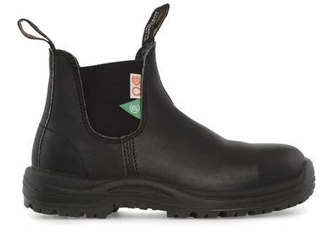 163 Csa Steel Toe Safety Boot Greenpatch In Black Reddhart