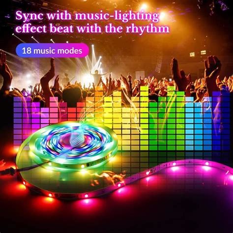 Bande Lumineuse Led V Ws B M Rgb Led Pixel Strip Leds Ip