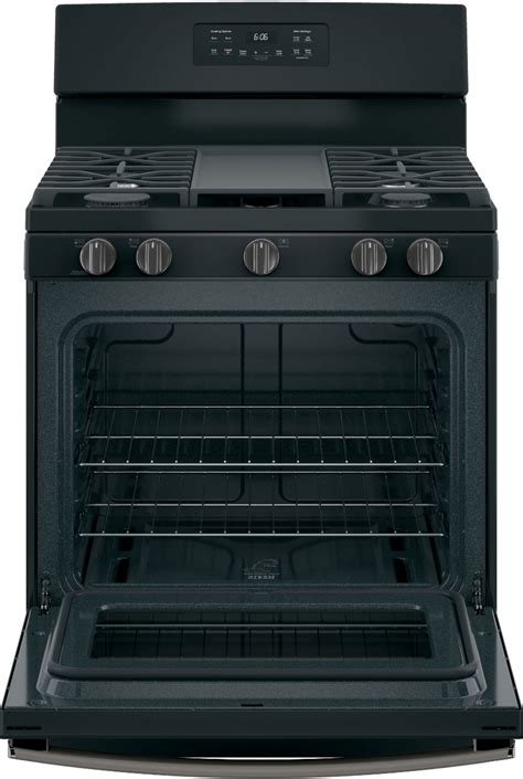 Ge 50 Cu Ft Freestanding Gas Range Black Slate At Pacific Sales