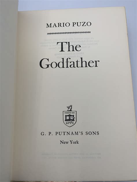 The Godfather By Puzo Mario Fine Hardcover 1969 1st Edition Magnum Opus Rare Books