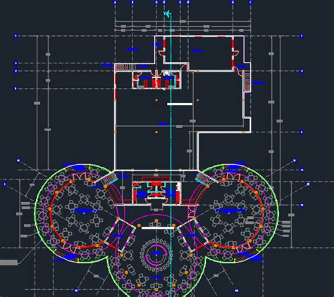 Restaurant Plan Dwg