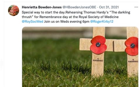 Royal Society Of Medicine Remembrance Ceremony Prof Henrietta Bowden