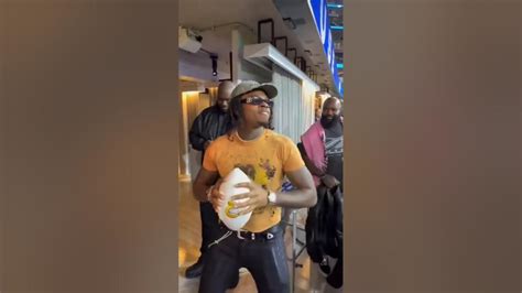 Gunna Shows Off His Quarterback Skills 🏈 Youtube