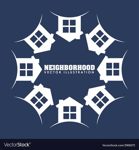 Neighborhood Royalty Free Vector Image - VectorStock