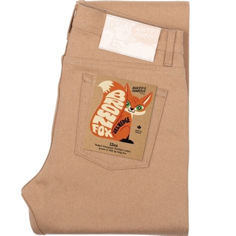 Naked And Famous Denim Weird Guy Brown Fox Selvedge BRN