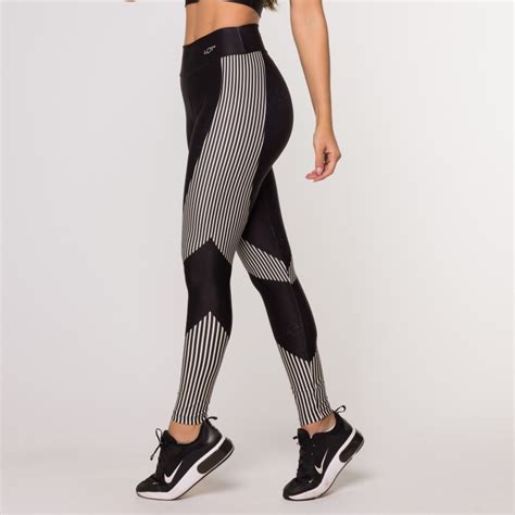 Calça Legging Graphic Estampada Feminina para Academia Suplex Lot Fitness