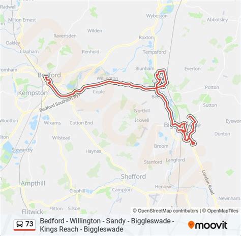 73 Route Schedules Stops And Maps Bedford Updated