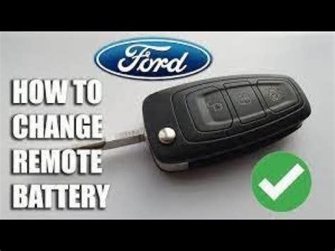 BEST And SAFE How To Change Ford Keyless Remote Key Battery Focus