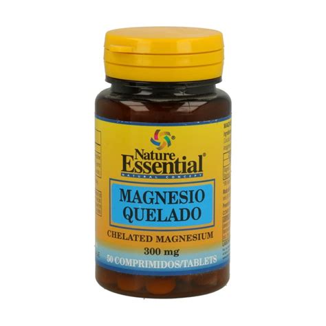 Nature Essential Magnesio Quelado 50 Comp 300mg