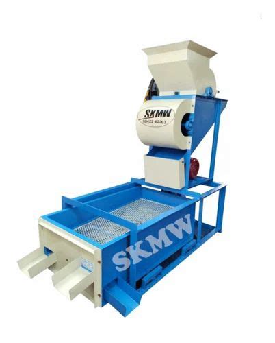 Semi Automatic Powder Coated Groundnut Decorticator Machine Single