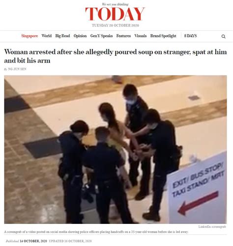 Video From Singapore Falsely Shared As Woman Arrested For Not Wearing