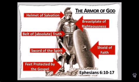 Ephesians 6 10 17 Armor Of God Helmet Of Salvation Sword Of The Spirit