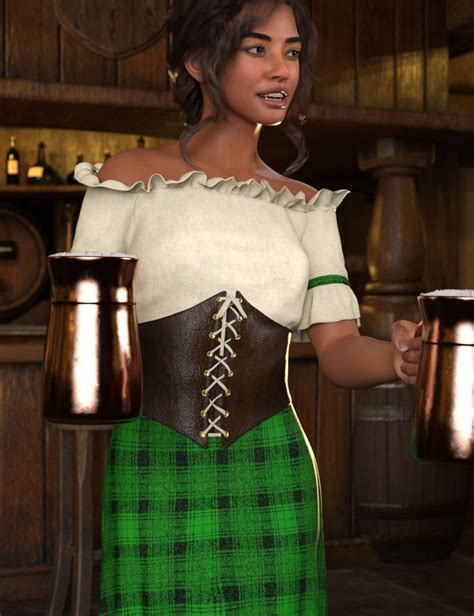 Dforce Fantasy Bar Maid Genesis 9 Daz 3d