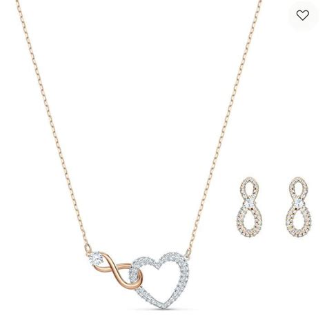 スワロフスキー Swarovski Infinity セット ネックレス ピアス By メルカリ