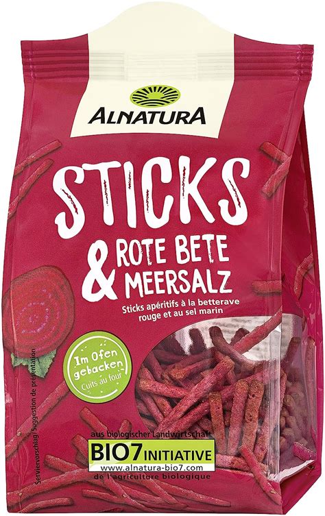 Alnatura Sticks 100g Rote Beete Meersalz Amazon De Grocery