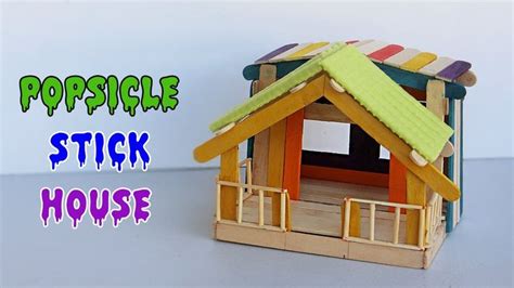 Popsicle Stick House #10 - Crafts ideas for Fairy House | Popsicle ...