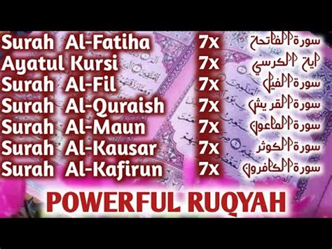 X Al Fatiha Ayatul Kursi Al Fil Al Quraish Al Maun Al