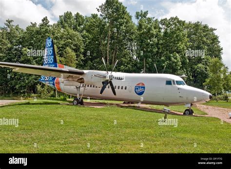 Fokker F 50 Prototype Preserved As A Gate Guardian At The Entrance To