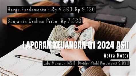 Laporan Keuangan Q1 2024 Saham ASII Astra Internasional Harga