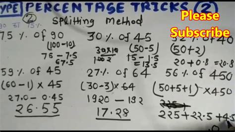 Percentage Problems Tricks And Shortcuts Percentage Tricks DSSSB