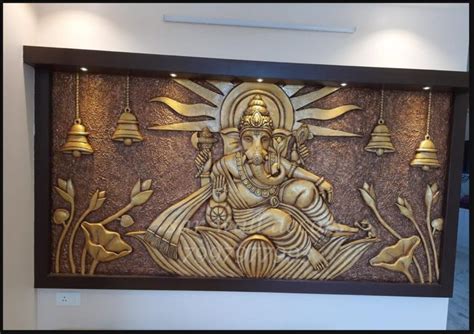 Rough All Elevation Ganesha Mural Design Wall Mnural Art Size