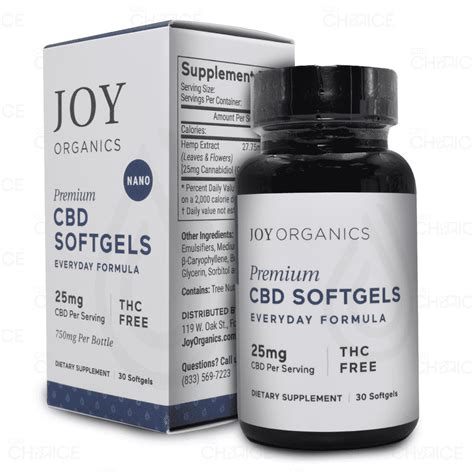 Joy Organics Premium Hemp Softgels With 300mg 750mg Of Cbd